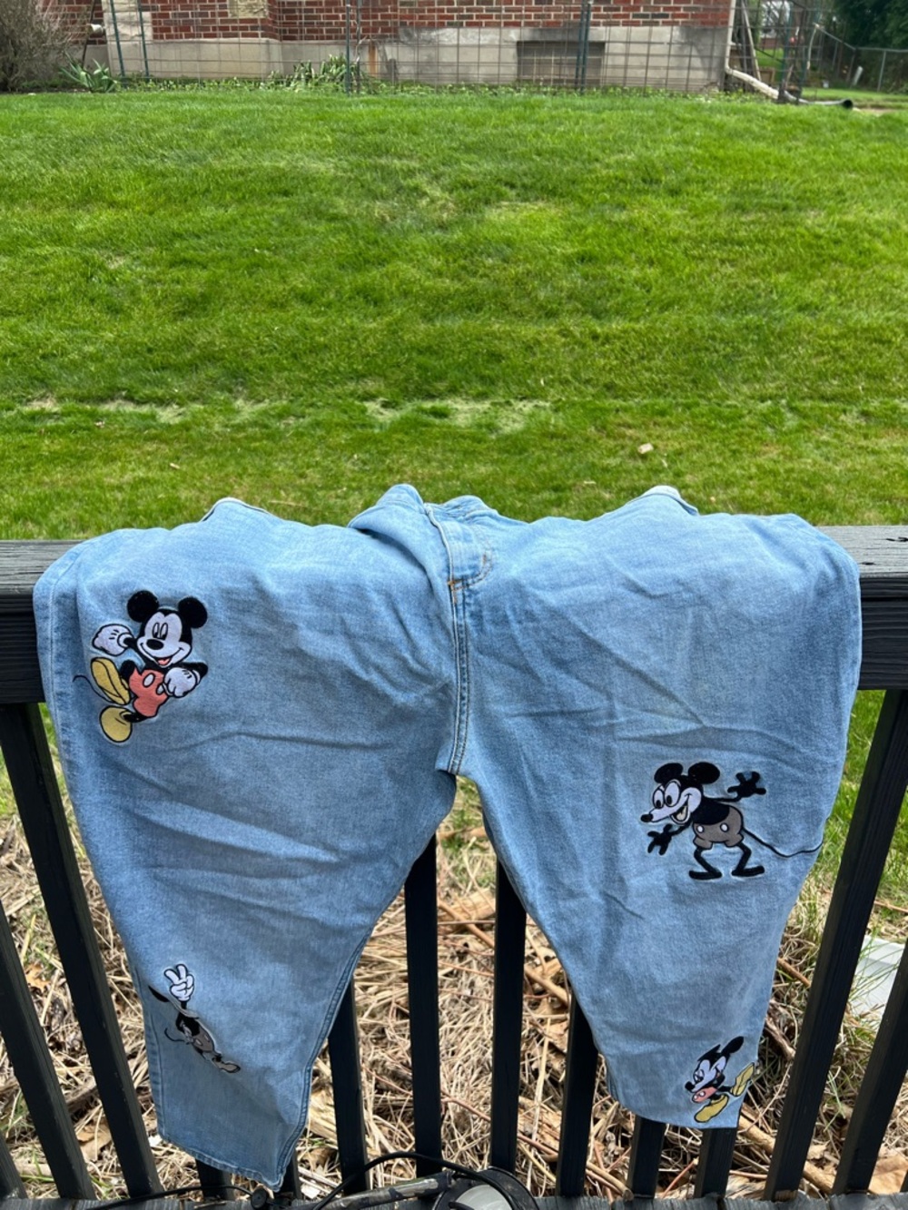 Disney Light Blue Denim Jacket with Black Label